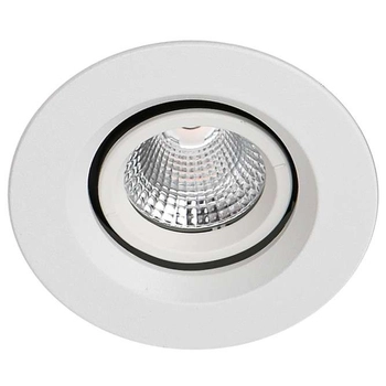 Podtynkowa LAMPA sufitowa TORRES ADJUST DA-401C/WK-WW/50 Italux okrągła OPRAWA metalowa LED 13W 3000K wpuszczana IP44 biała