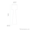 Stojąca lampa podłogowa Grace LUMGC140OFNW King Home ogrodowa IP65 biała