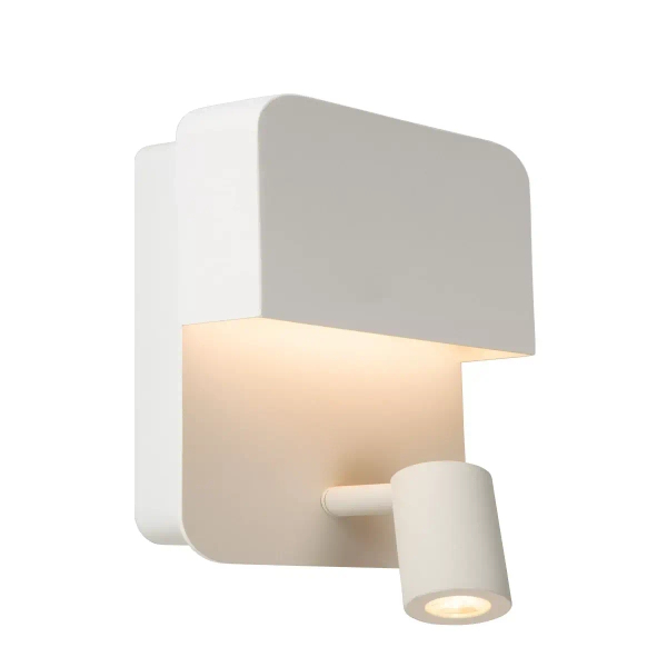 Ścienna lampa z regulacją BOXER 79200/08/31 Lucide LED 5W+3W 3000K biały