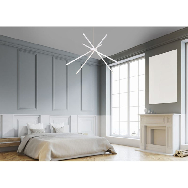 Lampa wisząca SPIDER P0270 Maxlight nowoczesna LED 33W 3000K sticks białe