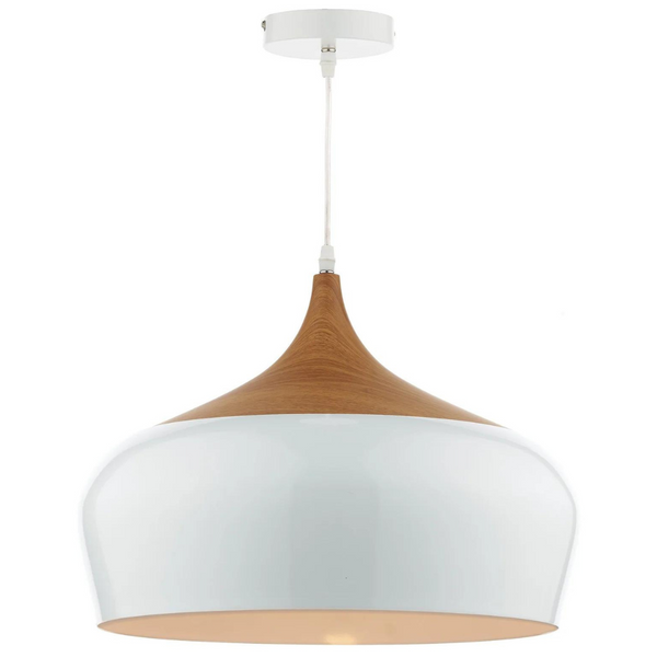 Skandynawska lampa wisząca Gaucho GAU8602 metalowa biała