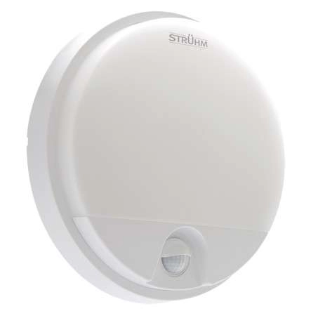 Zewnętrzna LAMPA elewacyjna PEDRO 03794 Ideus okrągła OPRAWA plafon LED 15W 4000K z czujnikiem IP54 biały