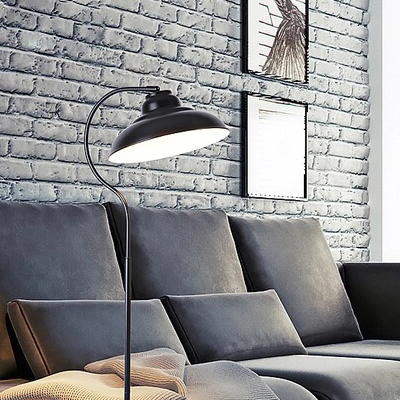 Podłogowa lampa stojąca Dragan 5310 industrial czarna retro do salonu