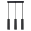 Lampa wisząca potrójna KARBON SL.1575 tubka podłużna czarna