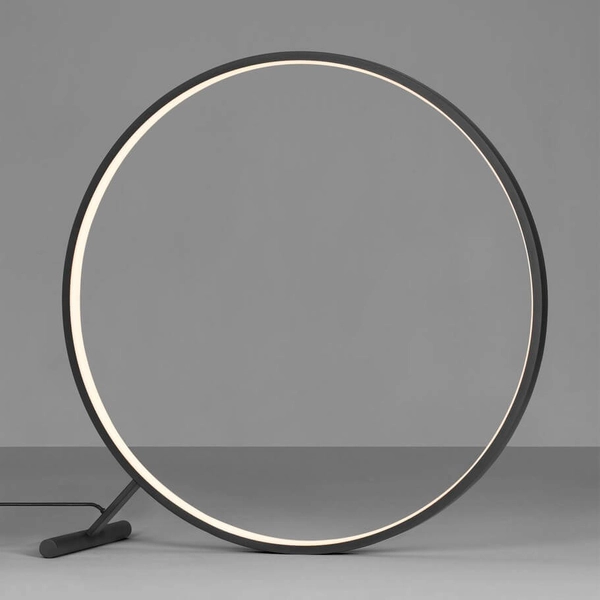 Pierścieniowa lampa podłogowa TUCUMAN LE44519 LED 46W 3000K z pilotem czarna