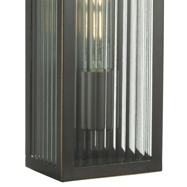 Elewacyjna lampa ogrodowa Keegan KEE5263 prostokątna IP44 czarny