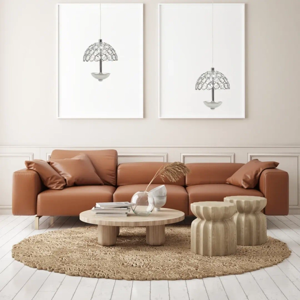 Kryształowa lampa wisząca VENUS ML314 LED 5W 4000K chrom