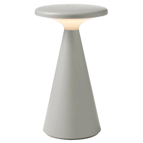 Zewnętrzna lampa stolikowa FUNGHI T0064 LED 1,6W 2700K IP44 szara