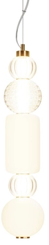 Ledowa lampa wisząca Collar P069PL-L35G3K1 35W 3000K kule przeźroczyste