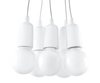LAMPA wisząca SL.0571 industrialna OPRAWKA zwis pająk biały