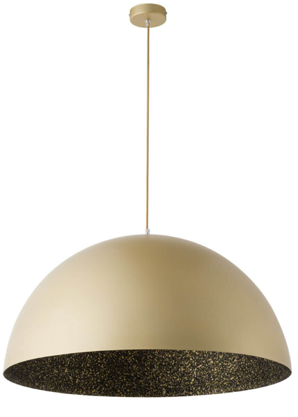 LAMPA wisząca SFERA 32296 Sigma metalowa OPRAWA kopuła zwis złoty