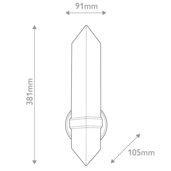 Nowoczesny kinkiet Valencia QN-VALENCIA-1WB-UBZ-AR alabaster czarny