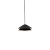 Stożkowa lampa wisząca 25347 LED 9W 3000K metalowa czarna złota