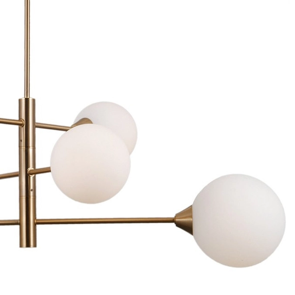 Sufitowa LAMPA molekuły EVORA PND-55342-6-HB Italux szklane kule sticks białe