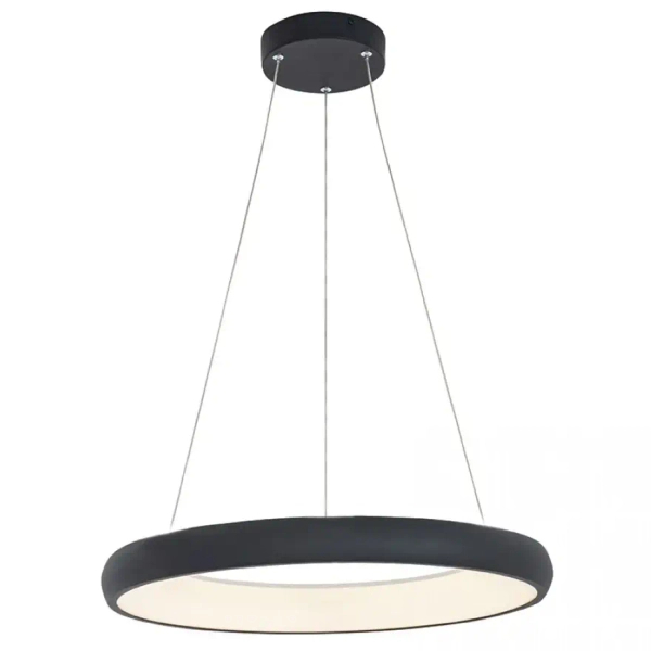 Wisząca lampa ringowa 2052 LED 50W 3000K pierścień czarny
