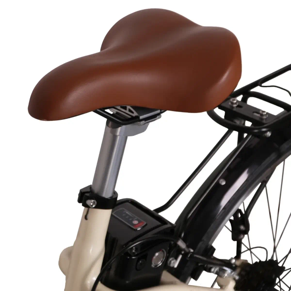 Rower elektryczny z koszykiem Goldbike 326942 28" do 80 km 42V / 2A różowy