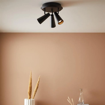 Regulowana lampa sufitowa Crest 108204 reflektorki pokojowe czarne