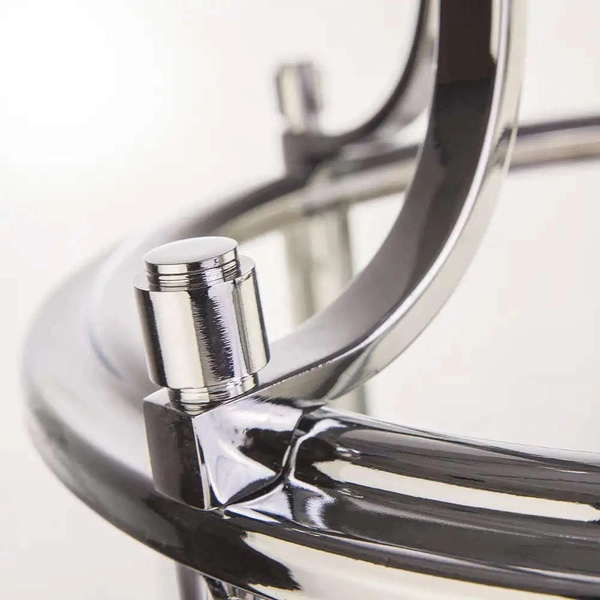 Retro LAMPA wisząca NEW YORK P04550CH Cosmolight industrialny zwis szklany chrom