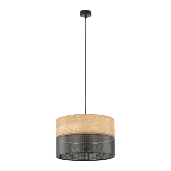 Ażurowa lampa wisząca NICOL 4799 TK Lighting nad wyspę brązowa czarna