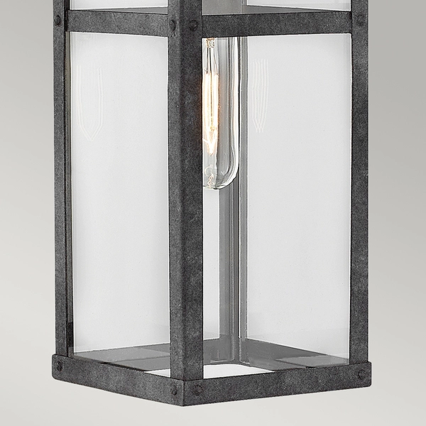 Zewnętrzny kinkiet QN-PORTER-M-DZ Quintiesse do ogrodu IP44 szary