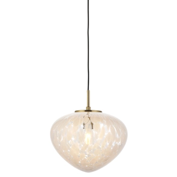 Dekoracyjna lampa wisząca L&-198815 Light& szklany klosz mosiądz