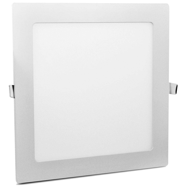 Wpuszczana LAMPA sufitowa MARS 303493 Polux podtynkowa OPRAWA metalowa LED 12W 3000K kwadratowy WPUST do zabudowy biały