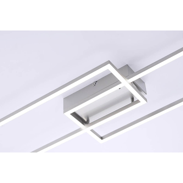 Przysufitowa lampa IVEN 14019-55 LED 20W 2700-5000K na pilot srebrny biały