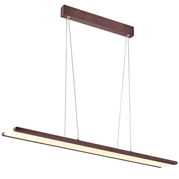 LAMPA wisząca COCONUT A0010-311 Candellux belka OPRAWA metalowa LED 28W 4000K zwis listwa brązowa