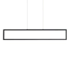 Prostokątna lampa wisząca FADA AZ6533 LED 36W 3000K metalowa czarna