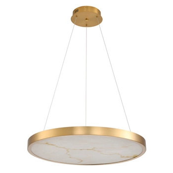 Okrągła lampa wisząca ALCHEMY ST-MD2407 LED 49W 3000K złoty biały