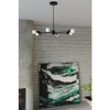 Minimalistyczny żyrandol salonowy SL.1021 lampa czarna