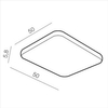 Sufitowa lampa Quadro AZ2760 LED 60W 2700-6500K square złota
