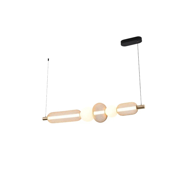 Lampa wisząca nad stół Sarr MD2596-5B-3BGT LED 27W 3000-5700K czarny