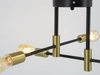 Lampa sufitowa Soria 3045/4 BL TR sticks loft pręty czarne złote