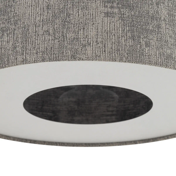 Regulowana wisząca lampa LAGO 11675 tuba tkanina szara