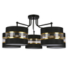 Sufitowa lampa nowoczesna Andy 35-06158 Candellux pająk czarny złoty