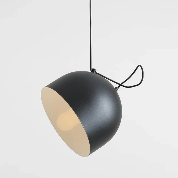 Wisząca lampa pająk Noor 1122E_1 Aldex metalowe klosze czarne