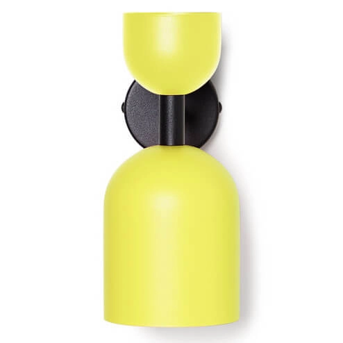 Naścienny kinkiet do przedpokoju Supuru SUK11120 czarny żółty