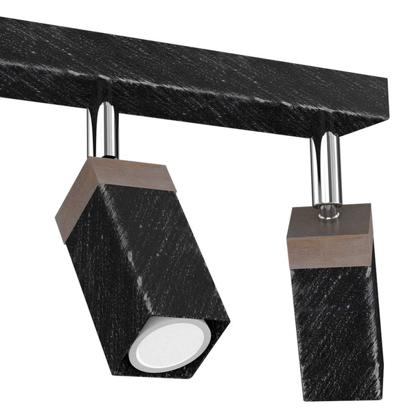 Sufitowa lampa SOLO MLP7473 Milagro regulowana do biura czarna