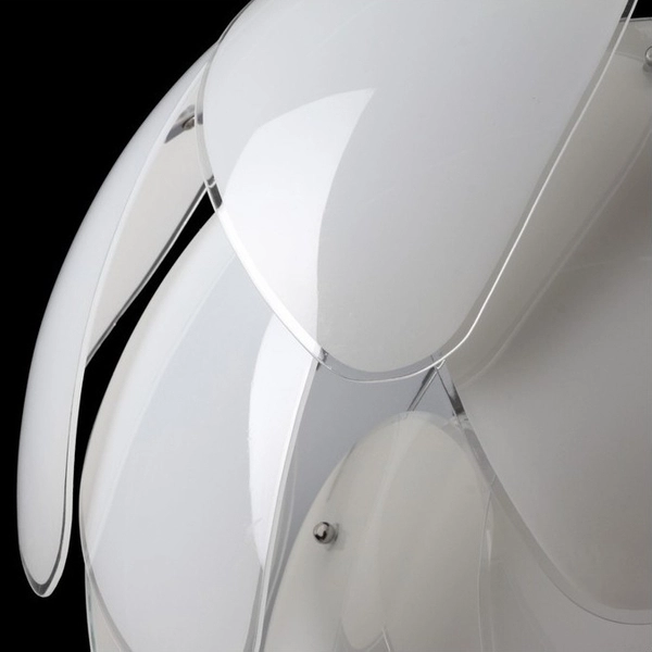 Nowoczesna lampa wisząca Antires szklane płatki do salonu