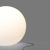 Dekoracyjna lampa ogrodowa fi 80 Cumulus 9714 biała kula ball stojąca