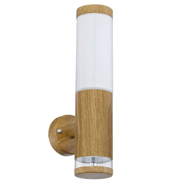 Nowoczesny kinkiet ogrodowy JAICY 34070 Globo ścienna tuba outdoor IP44 brązowa