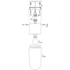 Sufitowa LAMPA loftowa ZEN 107796 Markslojd szklana OPRAWA industrialny plafon tuba do łazienki IP44 czarna przezroczysta
