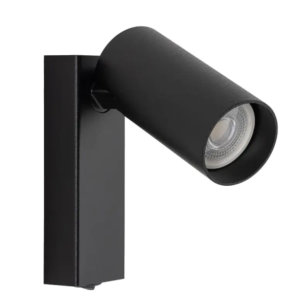 Ścienna lampa z regulacją FOURTY 11763 metalowa tuba czarna