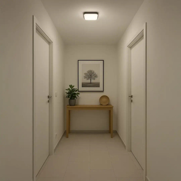 Ledowy plafon sufitowy Nemo ML1835 LED 11W 4000K kwadratowy czarny