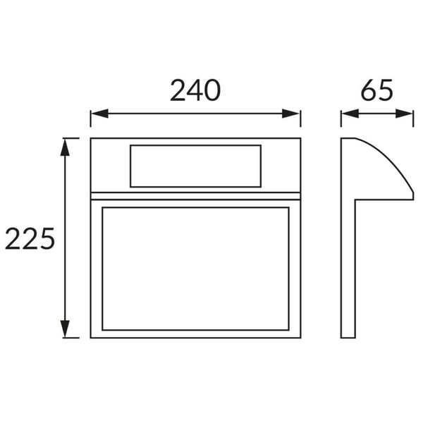 Kinkiet ścienny solarny Adres 4372 LED 0,18W IP44 z włącznikiem biały