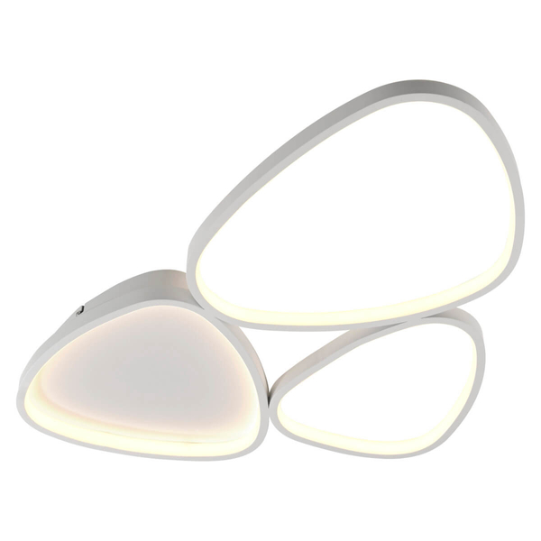 Nasufitowa lampa Pebbles 14049-16 LED 26,5W 3000K nieregularna biała
