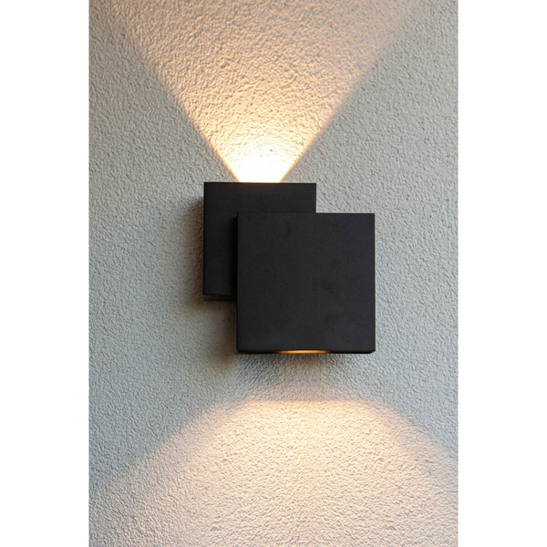 Kinkiet ścienny dół-góra RIALTO 5287901012 Lutec LED 21W 3000K IP44 czarny