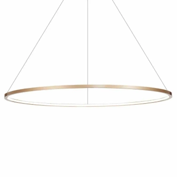 Pierścieniowa lampa wisząca SATURNO ML8863  ring do salonu złoty