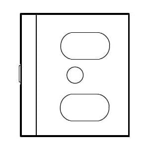 Uchwyt do szyn MHT1-P1-WH TRACK Maxlight krótki biały
